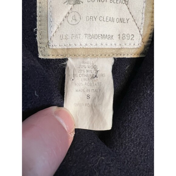 Vintage Abercrombie & Fitch Vest Womens S Navy Double Breasted Wool Nautical - Picture 3 of 7